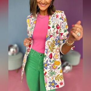 Multicolor women’s cloth blazer